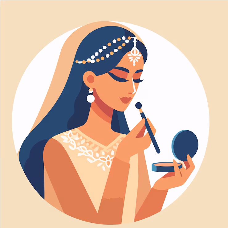 Bridal makeup visual